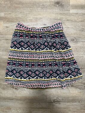 Xhilaration Navy, Pink & Yellow Skirt